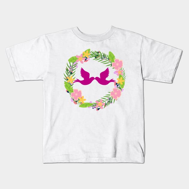 Doves' Kiss Kids T-Shirt by Oceana Studios